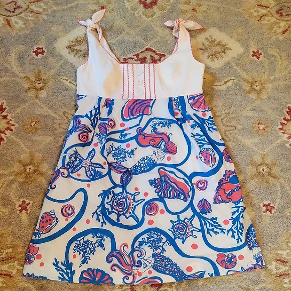 lilly pulitzer mermaid dress Lilly Pulitzer Cath Dress Mermaid Grotto